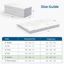 Inofia Queen Folding Mattress, 6 Inch Trifold Memory Foam Mattress with Ultra Soft Removable Cover, Foldable & Portable Queen Size Bed (78" x 58" x 6")