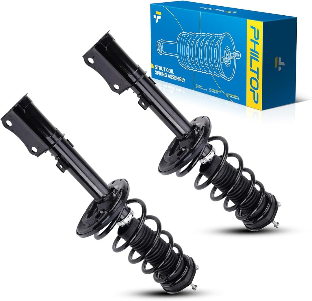 PHILTOP 4pcs Struts Shocks Kit for 2007-2011 Toyota Camry,2008-2012 Toyota Avalon Front/Rear Strut and Spring Assembly Set Loaded