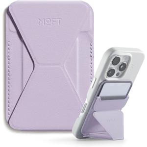MOFT Magnetic Wallet Stand Compatible with iPhone 17/16/15/14/13/12 Series, Angle Adjustment & Magsafe Compatible MOVAS Phone Stand,Peony
