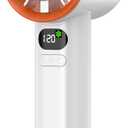 Hozpsfr Portable handheld Fan with Ice Cooling, Fast Cool to 30°F, 120 Speed Adjustable with 15000RPM, USB Rechargeable, Handheld Fan with LED Display Gifts for Travel, Sport, Working, Outdoor