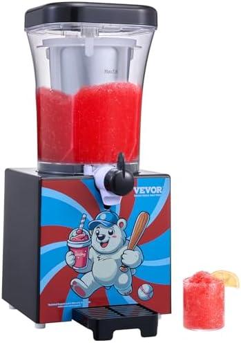 VEVOR Slushie Machine for Home, 34oz Tank Home-use Margarita Machine, Smoothie Frozen Drink Maker with Food-grade Materials, Slushy Machine for Home DIY, Kids' Parties, Black
