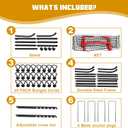 Adjustable Volleyball Net 7x4 Ft, Volleyball Training Equipment for Lacrosse, Baseball, Soccer, Tennis, Backyard Volleyball Rebounder Hitting Serving Passing Spike Practice