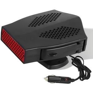 12V Car Heater Defroster Windshield De-Icer, 1200W, Portable, Ideal for All 12V Vehicles Including Cars, RVs, SUVs, Taxis, and Boats