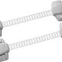 MYPET North States Safety Paws Mischief Minder Strap Locks | Works on Garbage cans, cabinets, and More (2-Pack, Gray)