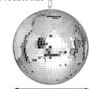 Alytimes Mirror Disco Ball - 8-Inch Cool and Fun Silver Hanging Party Disco Ball Big Party Decorations, Party Design