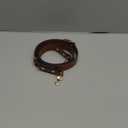 Purse Straps Replacement, Leather Handbag Crossbody Shoulder Strap Kit Adjustable for Small Tote Bag Women (Brown Gold)