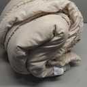 Andency Bed in a Bag King Beige- 7 Pieces King Size Comforter Set Bedding Comforter Sets, Tufted Lightweight Fluffy Bed Set with Comforter, Sheets, Pillowcases & Shams for All Season (King (104"x90")