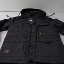 Mr.Stream Men's Winter Hooded Jacket Windproof Sherpa Lined Fleece Windbreaker Coat Outerwear Warm Parka S