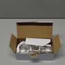 BESTTEN Keyed Entry Door Knob with Lock, Interior and Exterior Door Lock, Standard Ball, Satin Nickel