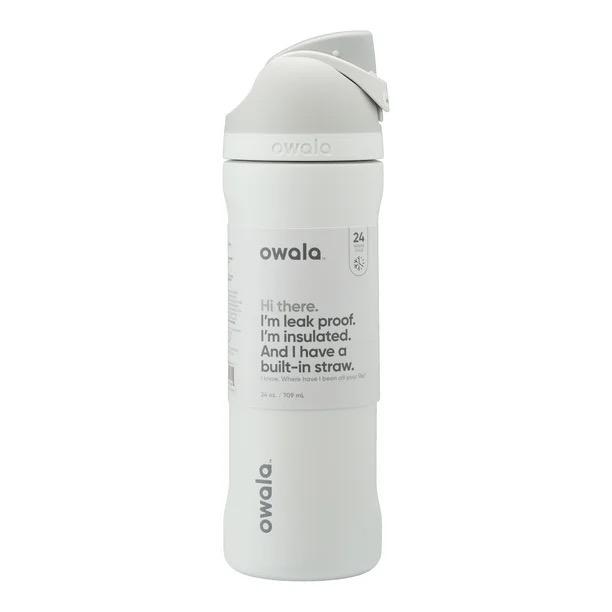 Owala Kids FreeSip Insulated Stainless Steel Water Bottle with Straw for Sports, Travel, and School, BPA-Free Sports Water Bottle, 16 oz