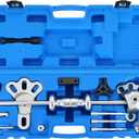 9-Way Slide Hammer Puller Set | 19PCS Front Wheel Hub Bearing Remover & Rear Wheel Axle Hub Dent Repare Tool Kit Internal/External Slide Hammer Puller Set