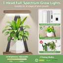 Plant Stand Indoor with Grow Lights - Enlarged 6 Tiered Plant Shelf with Grow Light, 32" USA-Shaped Plant Stand Holds 12 POTS Indoor Plants, Metal Plant Shelf for Home, Living Room, Patio