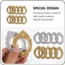 Veemoon 12 Pcs Miniature Photo Frames, 2.75 Inch Resin Vintage Decor, DIY Crafts Jewelry Making Phone Case Accessories