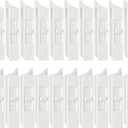 Jetec 20 Pieces Tilt Latch Pairs White Plastic Construction Snap-in Latch Pairs Spring Loaded Sliding Window Tilt Latch for Home Window Accessories