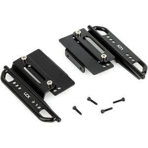 LCX Racing 1/24th RC Crawler Car Aluminum Rail Steel Side Step Running Board Rock Slider for Axial SCX24 AXI00002, Upgrades Parts Accessories