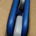 Loyoda Toilet Seat Risers for Seniors, Raised Toilet Seat with Padded Handles & Seat, 400 LBS Raised Toilet Seat with Adjustable Height & Width for Pregnant, Disabled, Handicapped,(Blue)