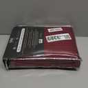 Feather & Stitch New York 1 Piece Fitted Sheet King Size, 100% Cotton 18 inch Extra Deep Pocket, 500 Thread Count Premium Ultra Soft Sateen Weave, Elastic Fit Mattress Stretchable - Burgundy