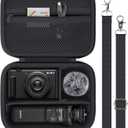 for Sony ZV-1F/ZV-1/ZV-1 II Vlog Digital Camera Hard Carrying Case,Compatible with Tripod(GP-VPT2BT),Microphone and Camera Accrssory(Black Case)