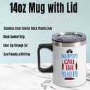 Nurses Week Gifts : 14 oz Travel Coffee Mug with Lid, Nurse Week, Funny Nurse Gifts for Women, Nurse Gift, Cool Gifts for Nurses, Funny Coffee Mug, Nurses Gifts, Travel Mug, Nurse Cup "Call the Shots"
