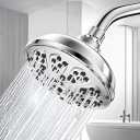 High Pressure Shower Head with 10-Setting Modes, 360° Adjustable Metal Swivel Ball Joint | Self-Cleaning Nozzles for Strong Water Flow | Easy Install Rain Showerhead Relaxing Spa Experience