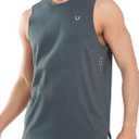 NORTHYARD Men's Workout Tank Tops Quick Dry Running Shirts Sleeveless Muscle Shirts Athletic Training Sports, Darkgrey, XL