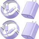 Phone 17 16 15 Charger Fast Charging, 10 FT Long USB C Charger Cord with 20W Type C Fast Phone Charging Block forPhone 17/17 Pro/17 Pro max/Air/Phone 16 15 Pro Max Plus, iPad, Android, Lavender