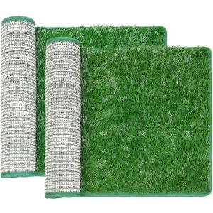 LOOBANI Dog Grass Pee Pads, Artificial Dog Grass Pads for Potty Tray, Fake Grass for Dogs to Pee On, Outdoor Indoor Pee Grass for Dog Potty (18.1*28.1 inch)