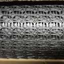 Heavy Duty Plastic Fence Roll 55" x 50' - 0.8x0.8 Inch Chicken Wire Mesh, Reusable Fencing for Garden, Rabbit/Poultry Protection, Balcony & Plant Defense (Black)