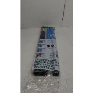 3 Foam Pipe Covers Each 0.5 In Thick × 36 In Long