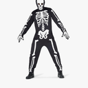 Morph Mens Skeleton Costume, Adult Skeleton Costume, Halloween Skeletons Suit Adults, Halloween Costumes for Men L