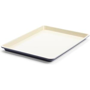 GreenLife Bakeware 18 x 13 Half Cookie Sheet Baking Pan, Non-Toxic PFAS-Free Healthy Ceramic Nonstick, Oven Safe to 450F, Easy Release, Even Heating, Easy Clean, Black