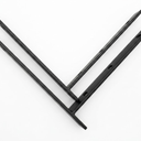14 Pack -  Thick Black L Shelf Bracket, Iron Shelf Brackets, Metal Shelf Brackets, Floating Shelf, Shelf Supports with Screws, 6 Small are 6" and 8 Big 8"
