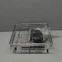 Expandable Dish Drying Rack in Sink,Stainless Steel Over The Sink Dish Drainer Drying Rack for Kitchen Counter,with Utensil Holder,Silver