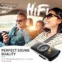 AGPTEK Car Speaker with Bluetooth 5.3, Hands Free Phone Kit for Calls, GPS & Music with TF Card Slot, Instant Connect, Siri Google Assistant Support Wireless Car Visor Clip Speakerphone (Black)