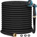 Garden Hose 25 FT, Heavy Duty Water Hose with Aluminum Fittings, Puncture Proof All-weather, Ultra-Lightweight and Flexible, Watering and Cleaning for Outdoor, Lawn