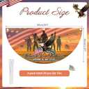 Mindsoft 4 Pcs Memorial Day Flags 1.5 x 3 ft Thank You Veteran Patriotic Flag Bunting Non Pleated Fan American Military Banner for 4th of July Yard 250th Anniversary Garden Outdoor Decor