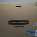 Bankers Box Medium Classic Moving Box 8 Pack, Reinforced Handles, Tape-Free Assembly, Box with Lid, 19-in x 14.5-in x 15.5-in (7717201)