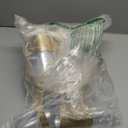 Morejoy 350PCS Pearl White and Gold Plastic Plates - Disposable Gold Party Plates & Pre Rolled Napkins with Cutlery for 50 Guests, 100Plates, 150Silverware, 50Cups, 50Napkin for Party & Thanksgiving