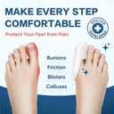2 x 20 Count Bunion Pads & Toe Protector Set | 10P Toe + 10P Bunion Correctors, Soft Gel Toe Cap for Foot Pain Relief, Friction & Pressure Protection