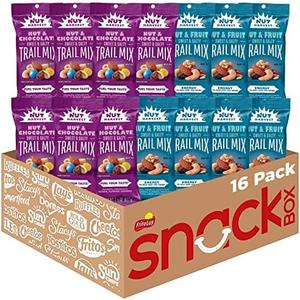 Nut Harvest, Trail Mix Variety Pack, 2.25 Ounce (Pack of 16), Best Before: 5/MAY/202