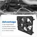Radiator Cooling Fan Assembly Compatible with Honda CR-V 2010-2016 2.4L L4
