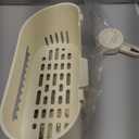 suntree Suction Cup Shower Caddy - Strong Hold, Holds 22lb, No Drill Needed, Waterproof Bathroom Shelf Organizer for Shampoo Bottles, Cream White