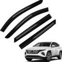 Tucson Rain Guards - Window Visors for Hyundai Tucson 2022-2025 2026, Out-Channel Side Window Rain Guards for Tucson Accessories, 4PCS, Black, Car Accessories