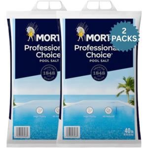 Professionals Choice Pool Salt All-Natural, Fast-Dissolving Formula for Saltwater Pools 40 lb Bag 2 Pack