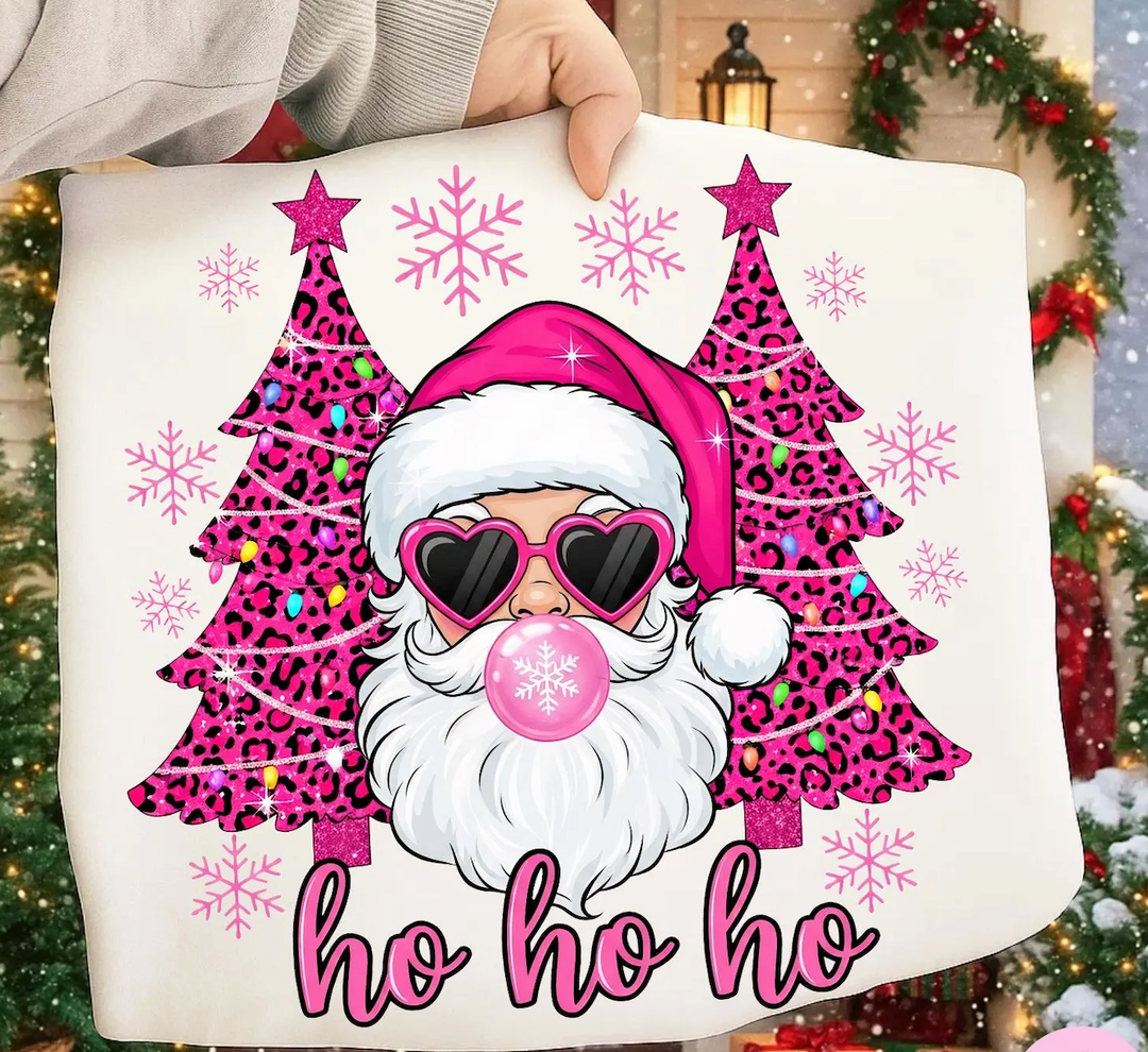 DNEULYR Funny Christmas Santa Poster Hanger Frame, Santa Claus Decor, Christmas Wall Decorations, Hohoho Wall Art Banner for Home Office, 12.5x17 Inch (Section 3)