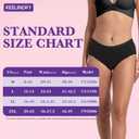Incontinence Underwear for Women 3.5 oz Leakproof Protective Panties High Absorbency Bladder Control Postpartum Briefs Washable (Large, Black)