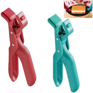 2PCS Hot Plate Grippers,anti scald bowl holder clip,non-slip hot plate gripper tongs,multi-function anti-scald bowl clip for kitchen