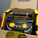 STANLEY J5C09 1000 Peak Amp Automotive Jump Starter, Portable Power – 2.1A/10W USB Port, 12V Outlet, 120 PSI Air Compressor for Tires, Bikes & Sports Equipment