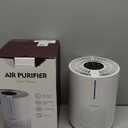 Air Purifiers for Bedroom Home 430 Sq.Ft, MOOKA H13 HEPA Filter Small Portable Air Purifier with USB Cable Fragrance Sponge for Smokers Pollen Pets Dust Odors, Desktop Air Cleaner for Car RV, M01