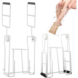 Upgraded Compression Sock Aid Device with Extended Handle, Compression Sock Donner Helper with Adjustable Angle, Suitable for Seniors & Cannot Bend & Arthritis & Recovering from Surgery